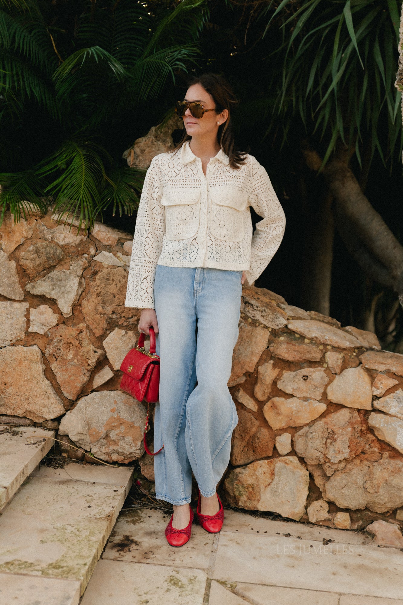 VIMerinda crochet L/S cardigan birch