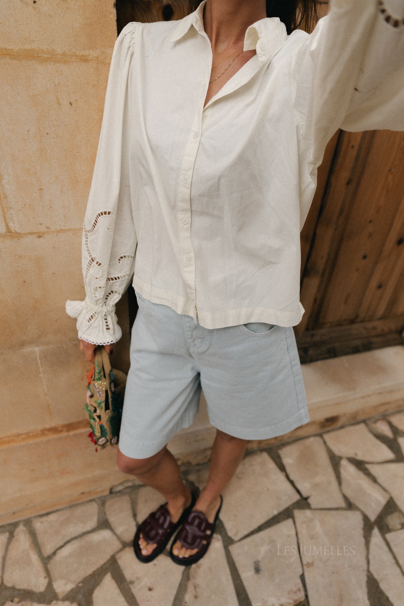 T-shirt à manches longues Emmi écru