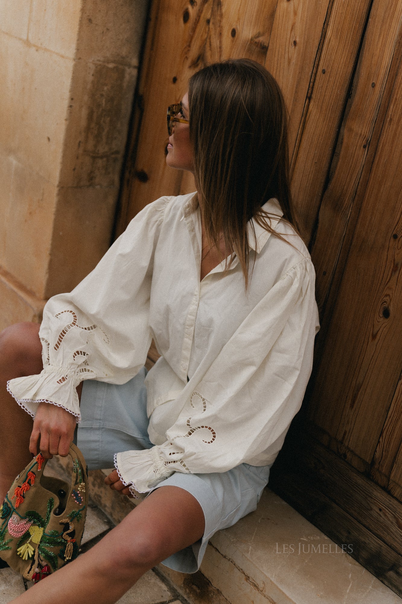 T-shirt à manches longues Emmi écru