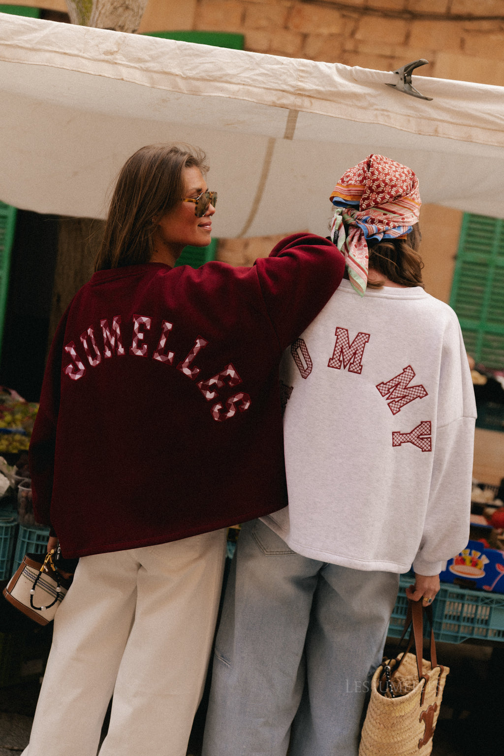 Embroidered MOMMY sweater grey