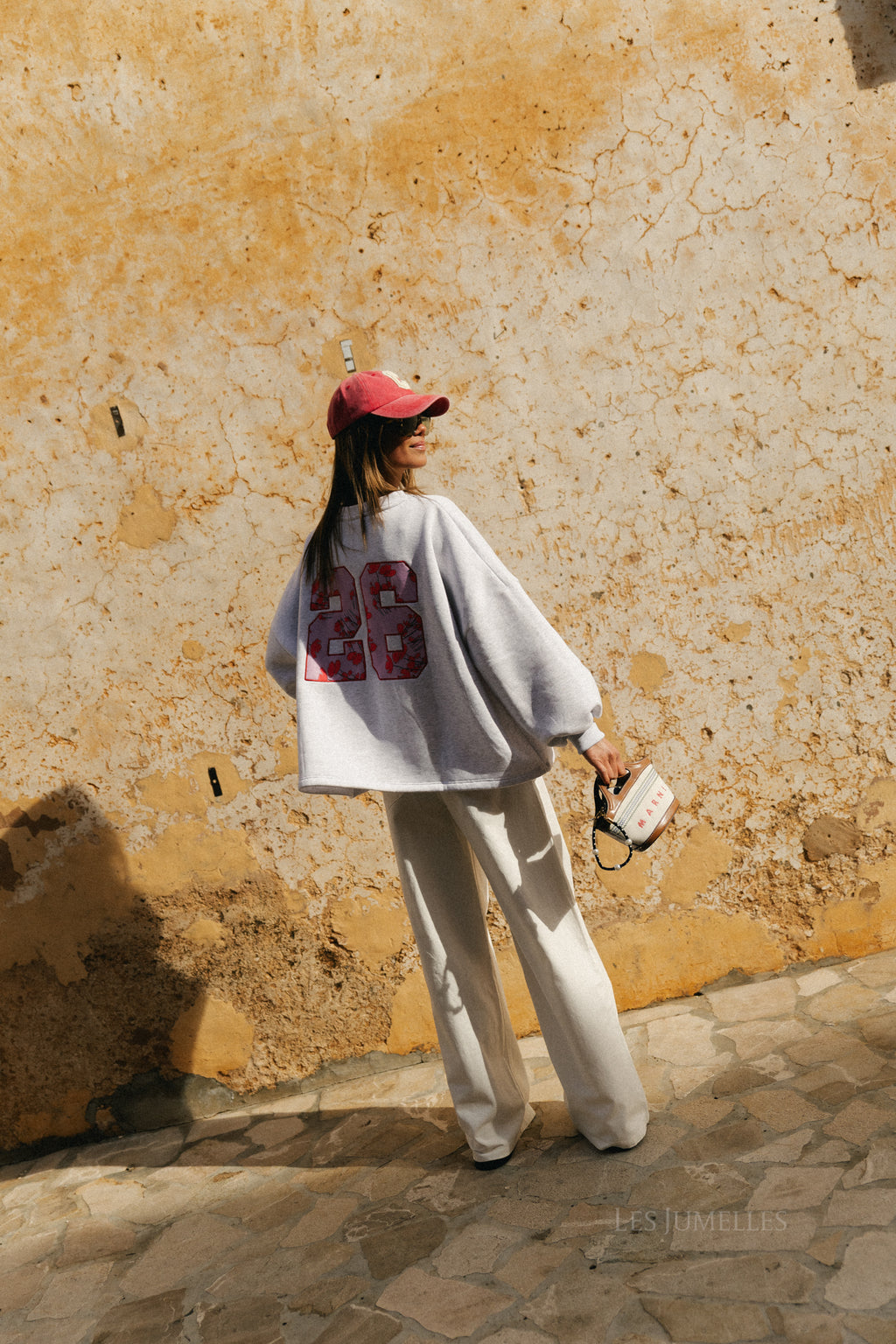 Yara jeans met wijde pijpen gebroken wit