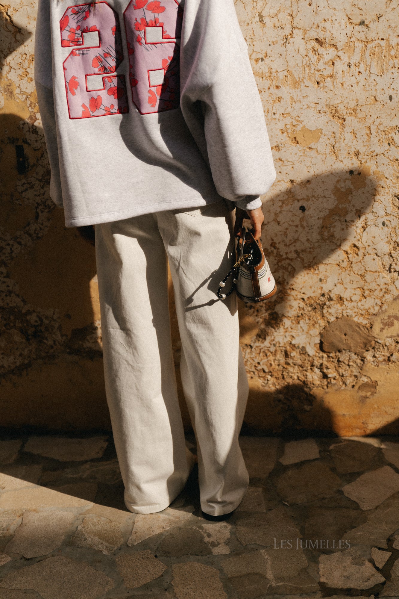 Yara Weite-Jeans Off-White