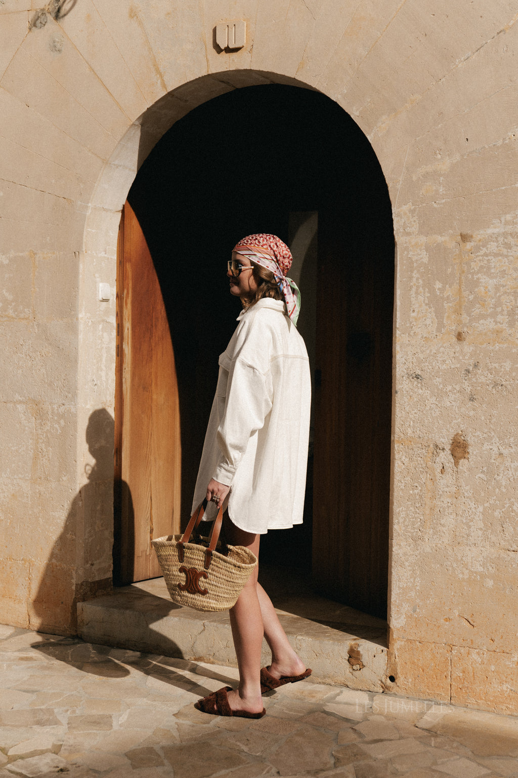 Milena denim shirt dress off white