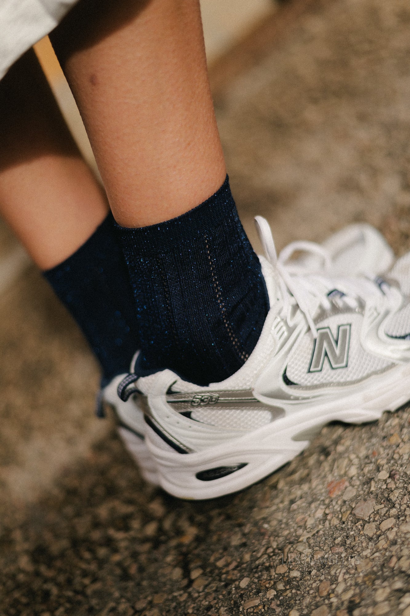 Glitter Drake sokken blauw