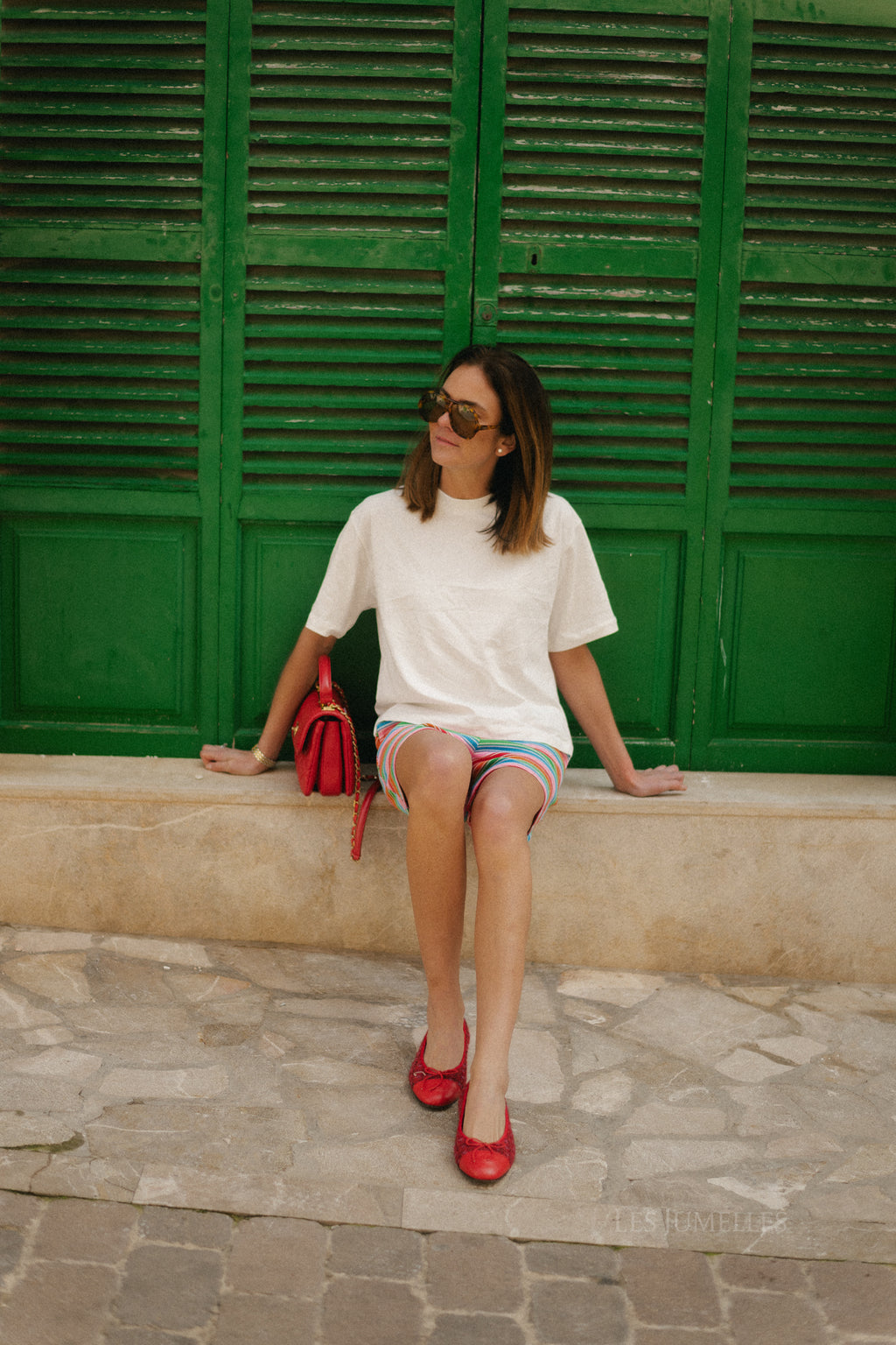 Nicole Gestreifte Shorts Mehrfarbig