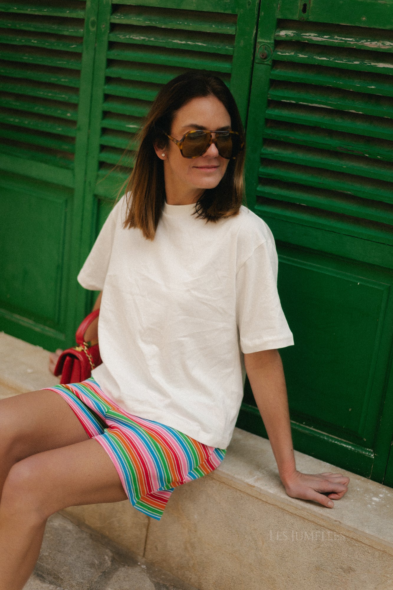 Nicole Gestreifte Shorts Mehrfarbig