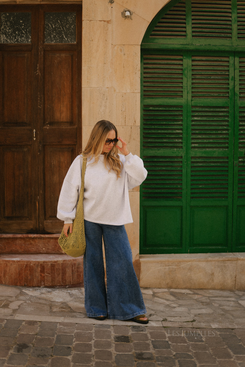 Gloria wide leg jeans medium blue