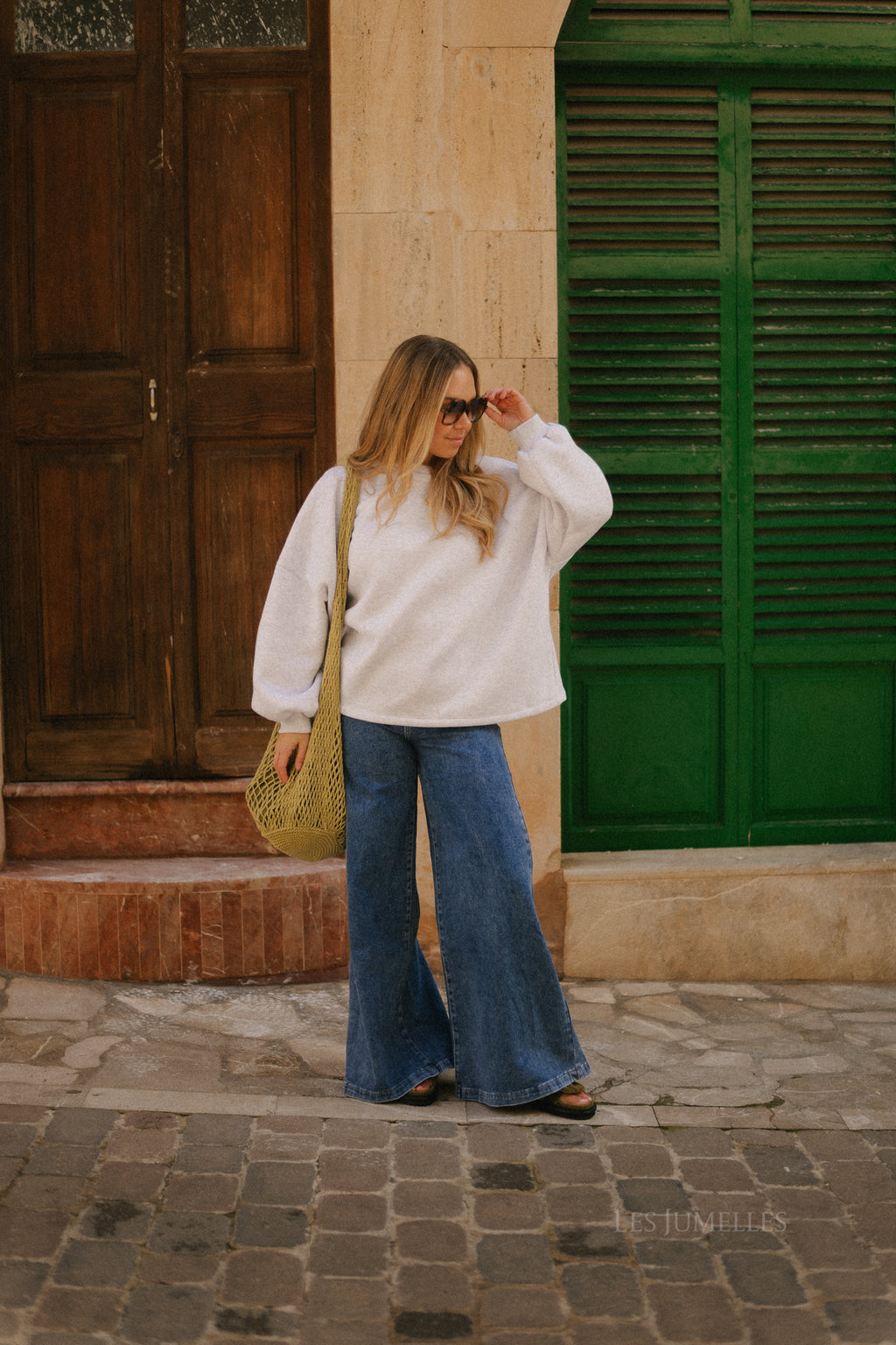 Gloria wide leg jeans medium blue