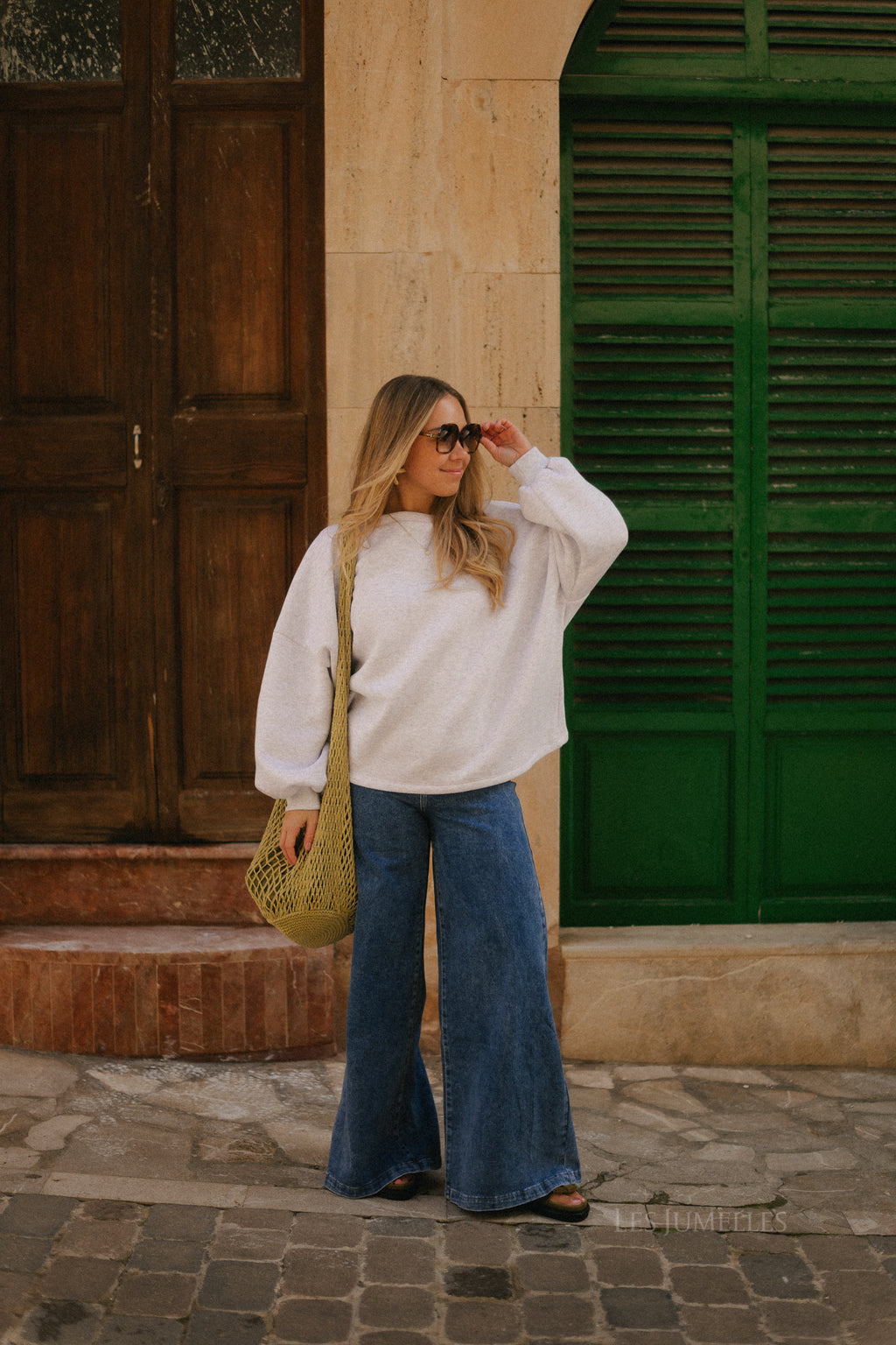 Gloria wide leg jeans medium blue