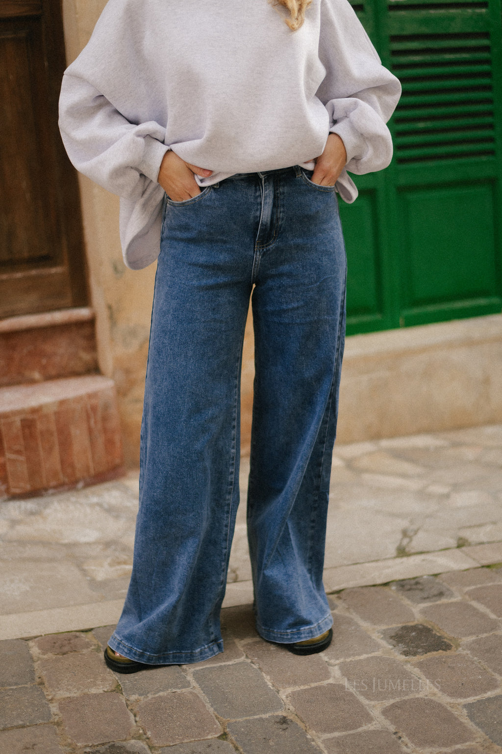 Gloria wide leg jeans medium blue