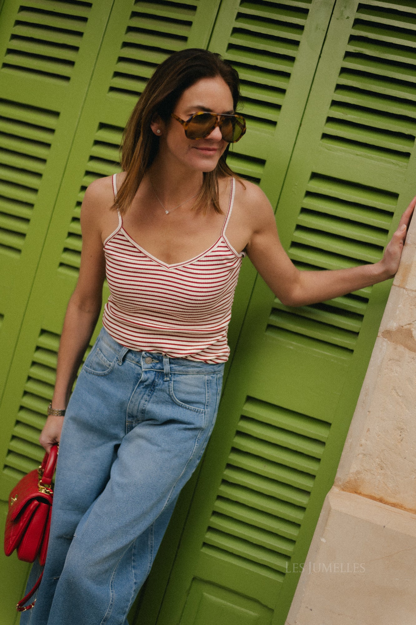 Celina Barrel Jeans Mittelblau