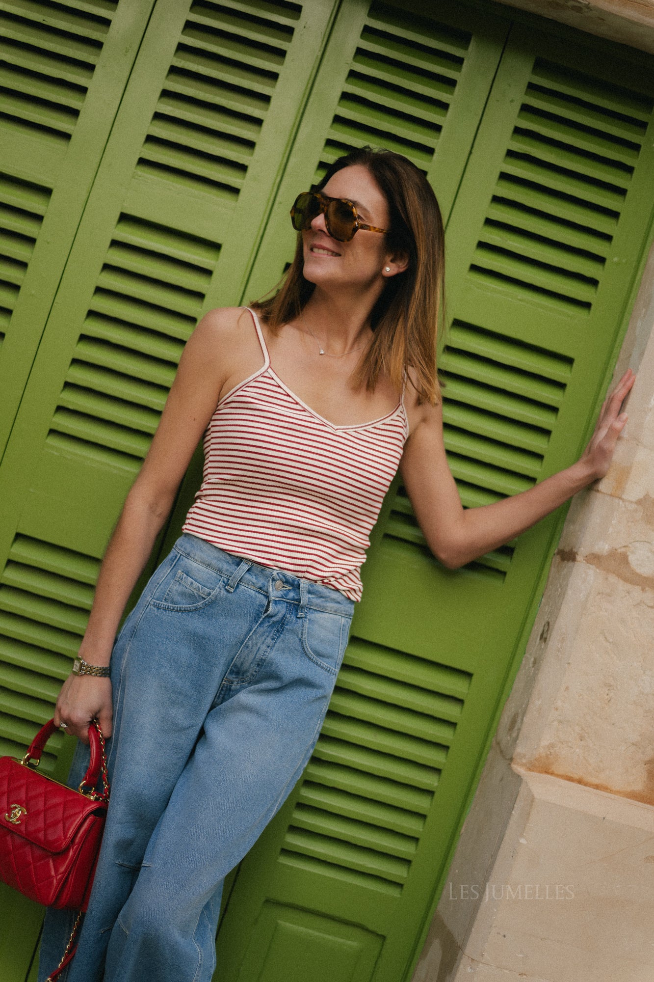 Celina Barrel Jeans Mittelblau