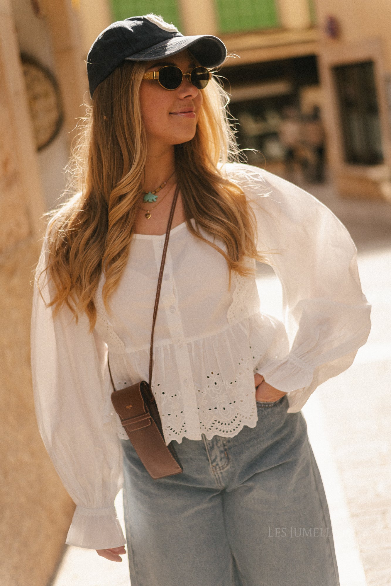 AriaSW borderie anglaise shirt off white