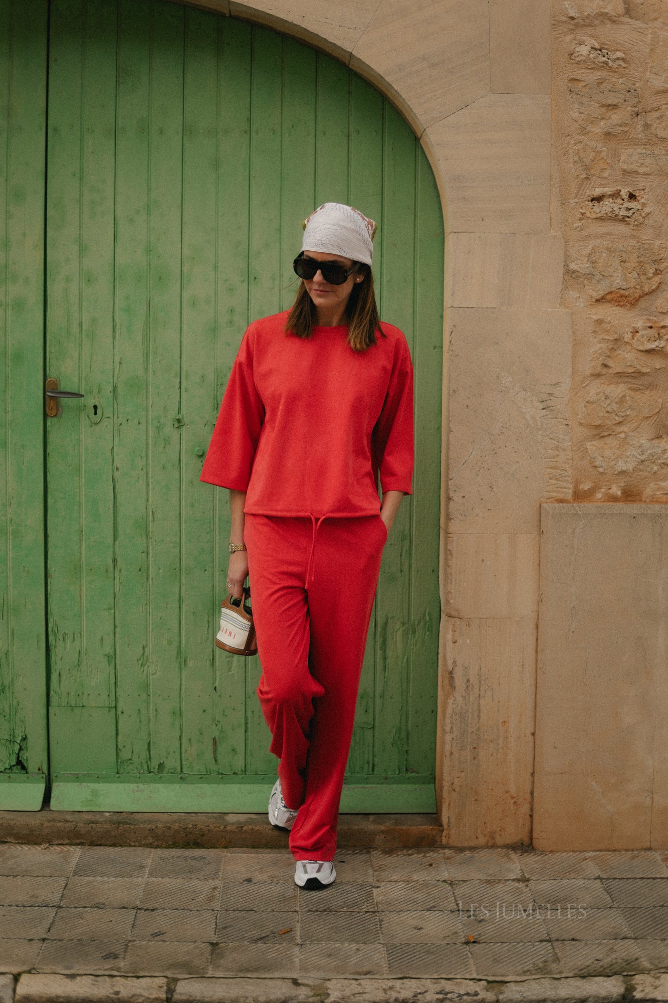 VISudas HW wide pants hibiscus