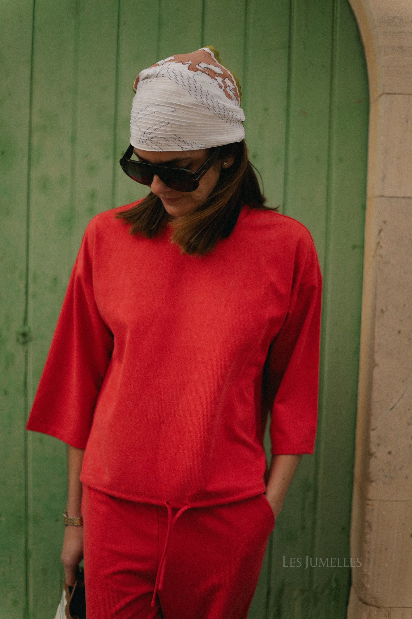 Écharpe plissée Flavie multicolore