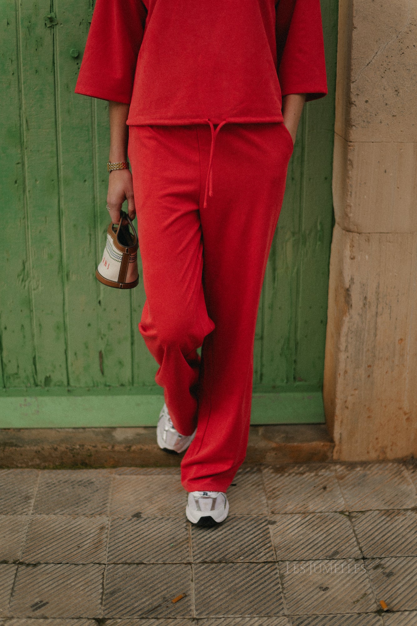 VISudas HW wide pants hibiscus