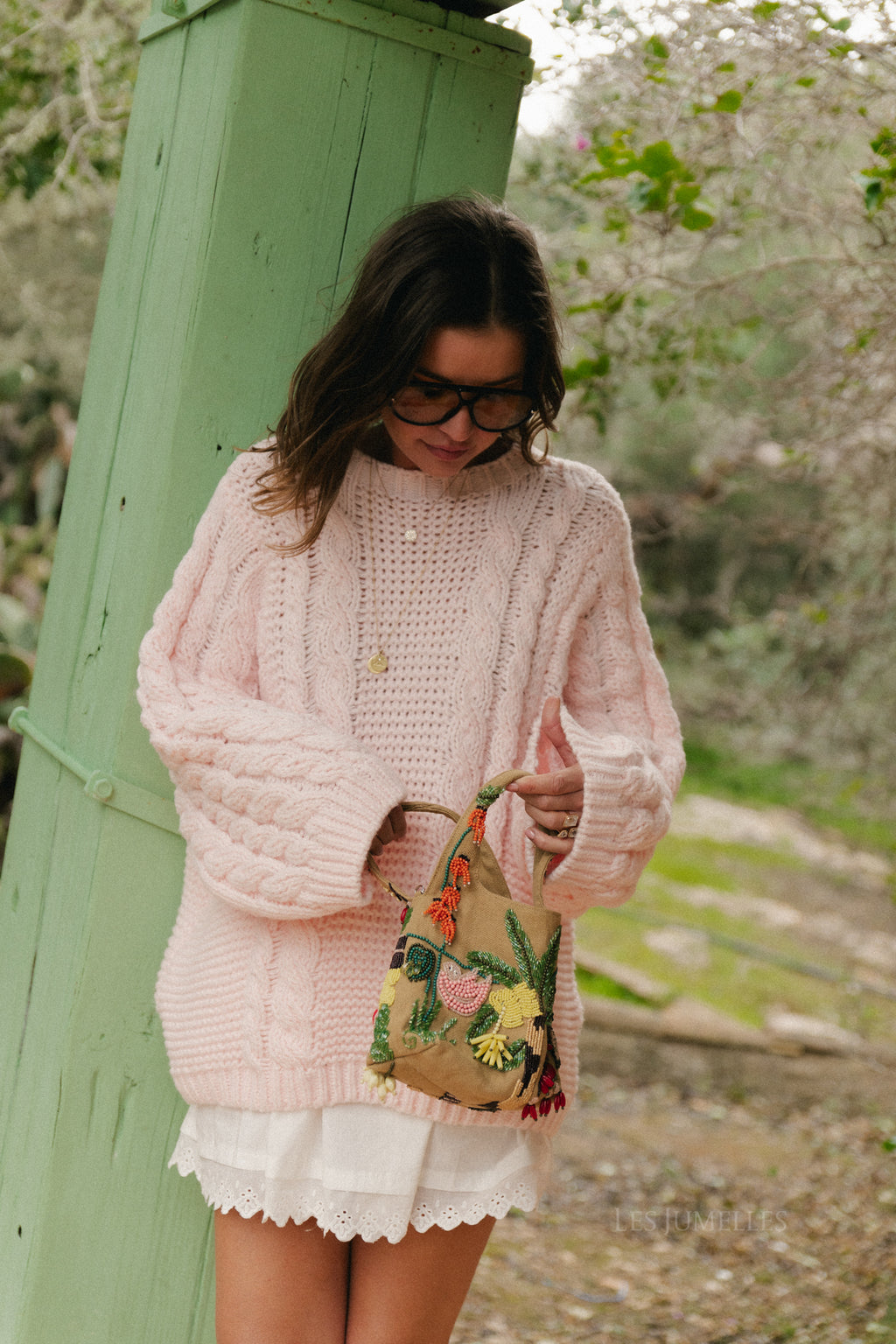 Jupe-short Cecilia en broderie anglaise blanc