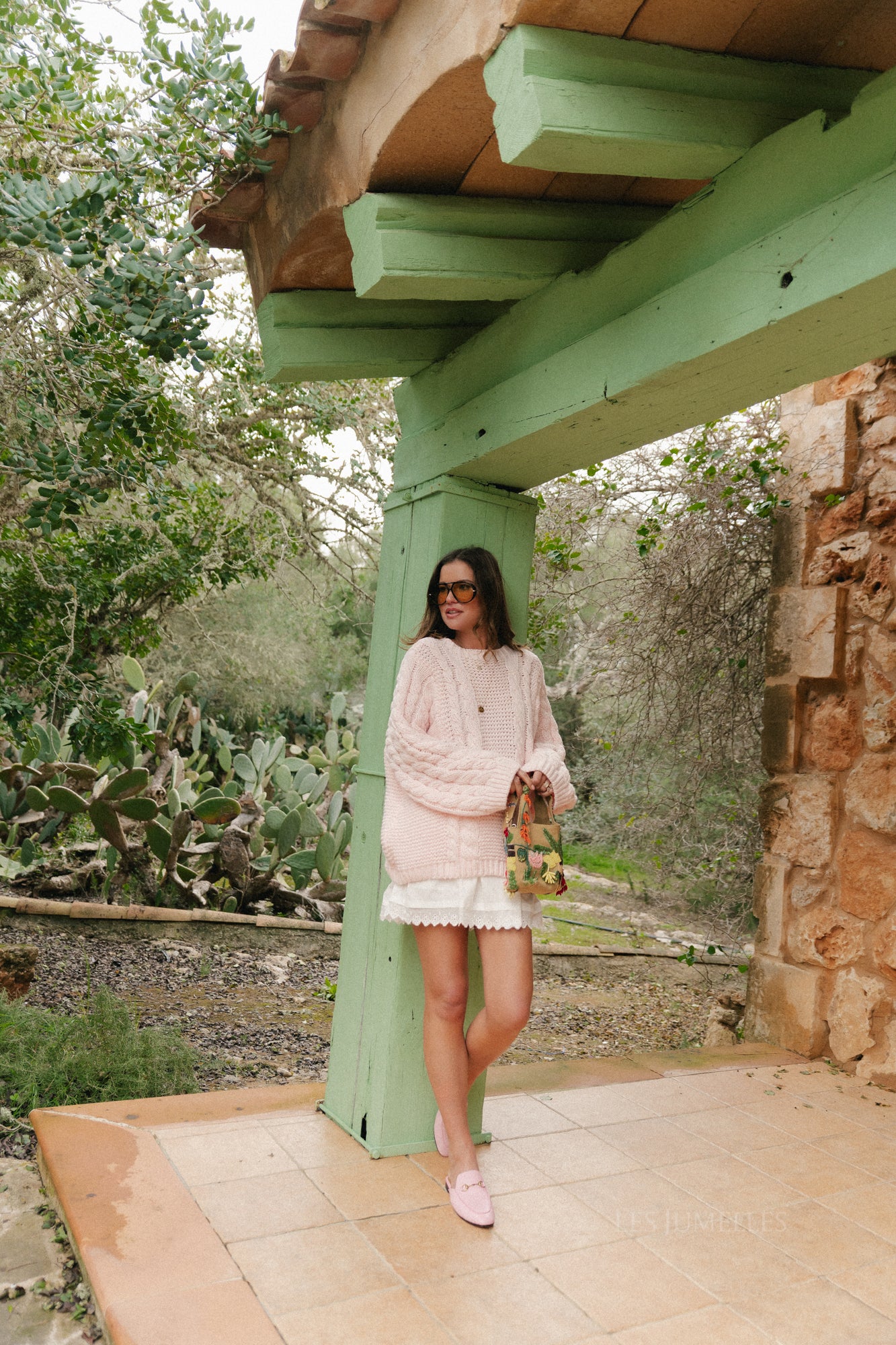 Cecilia broderie anglaise skort white