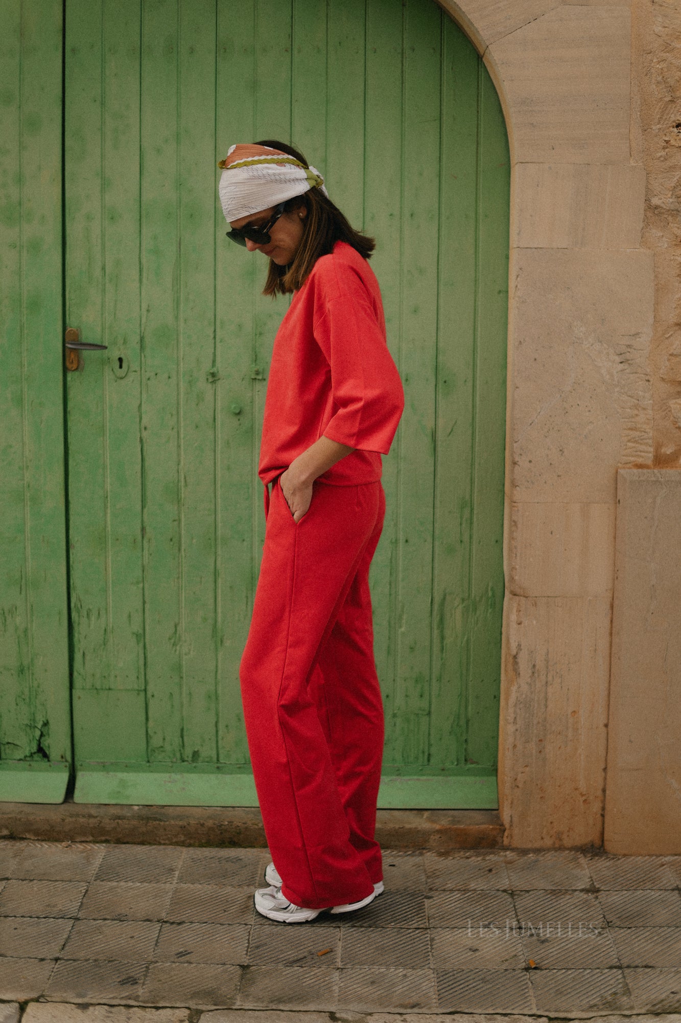 VISudas HW wide pants hibiscus