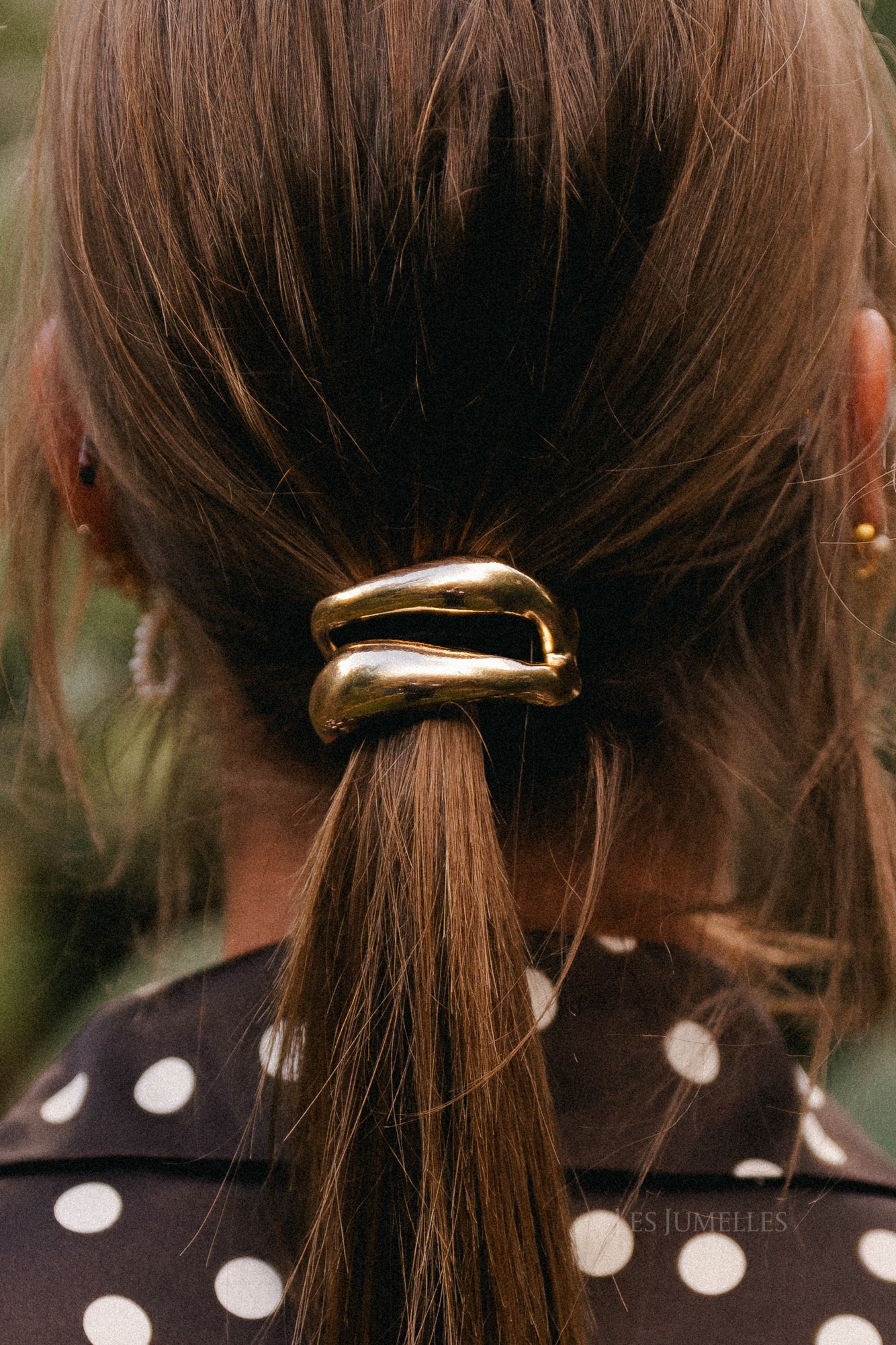 Nœud papillon en métal doré