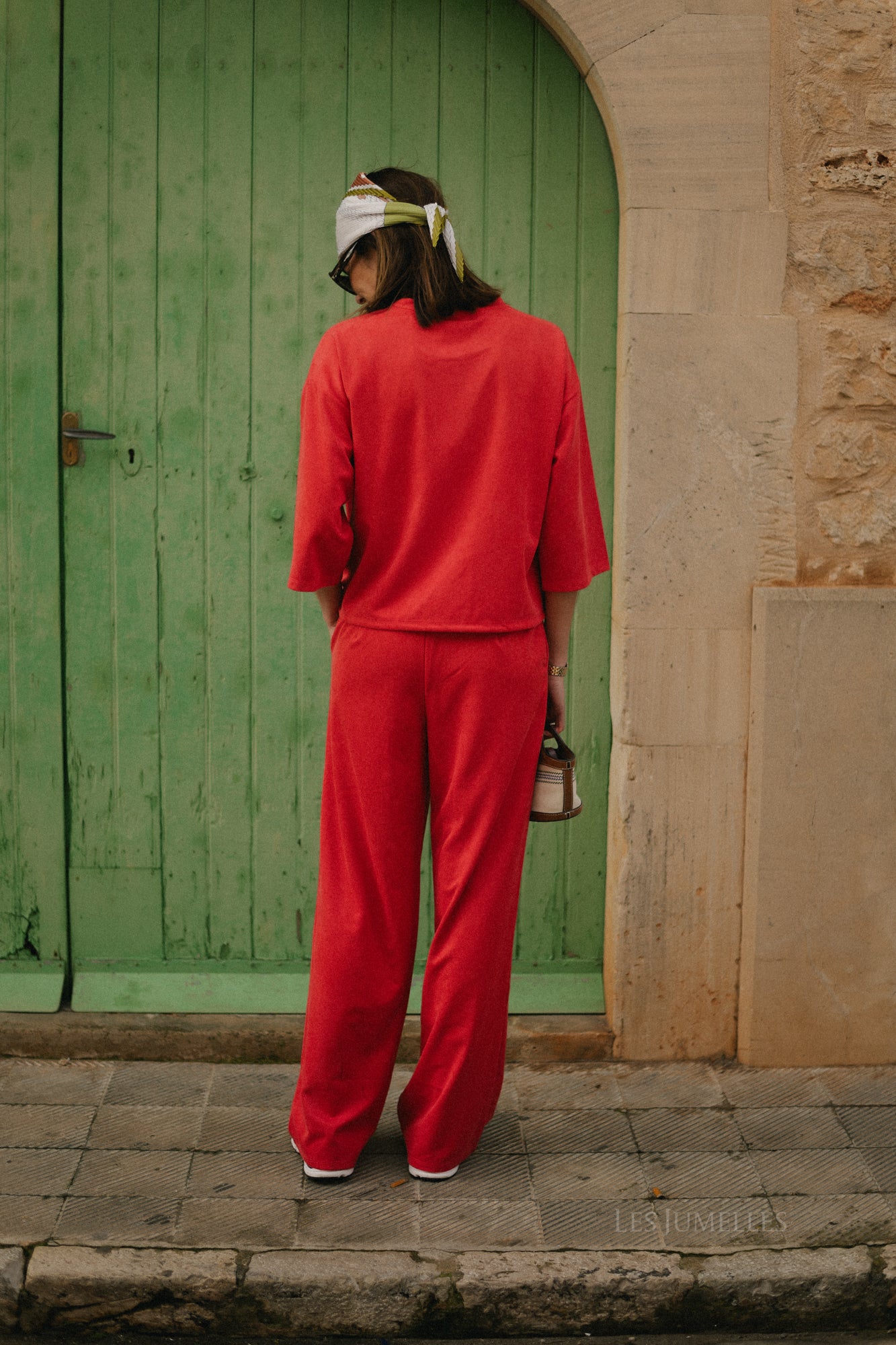 VISudas HW wide pants hibiscus