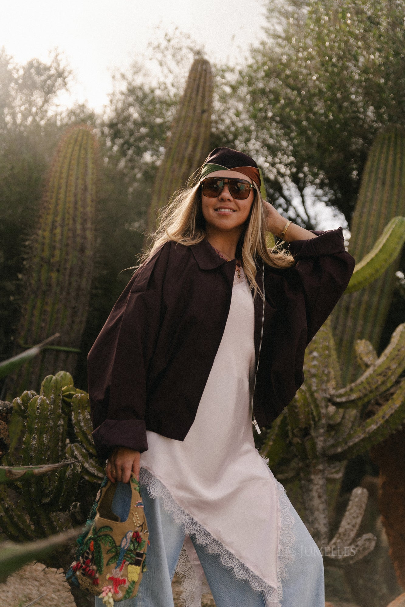 Séraphine jas aubergine