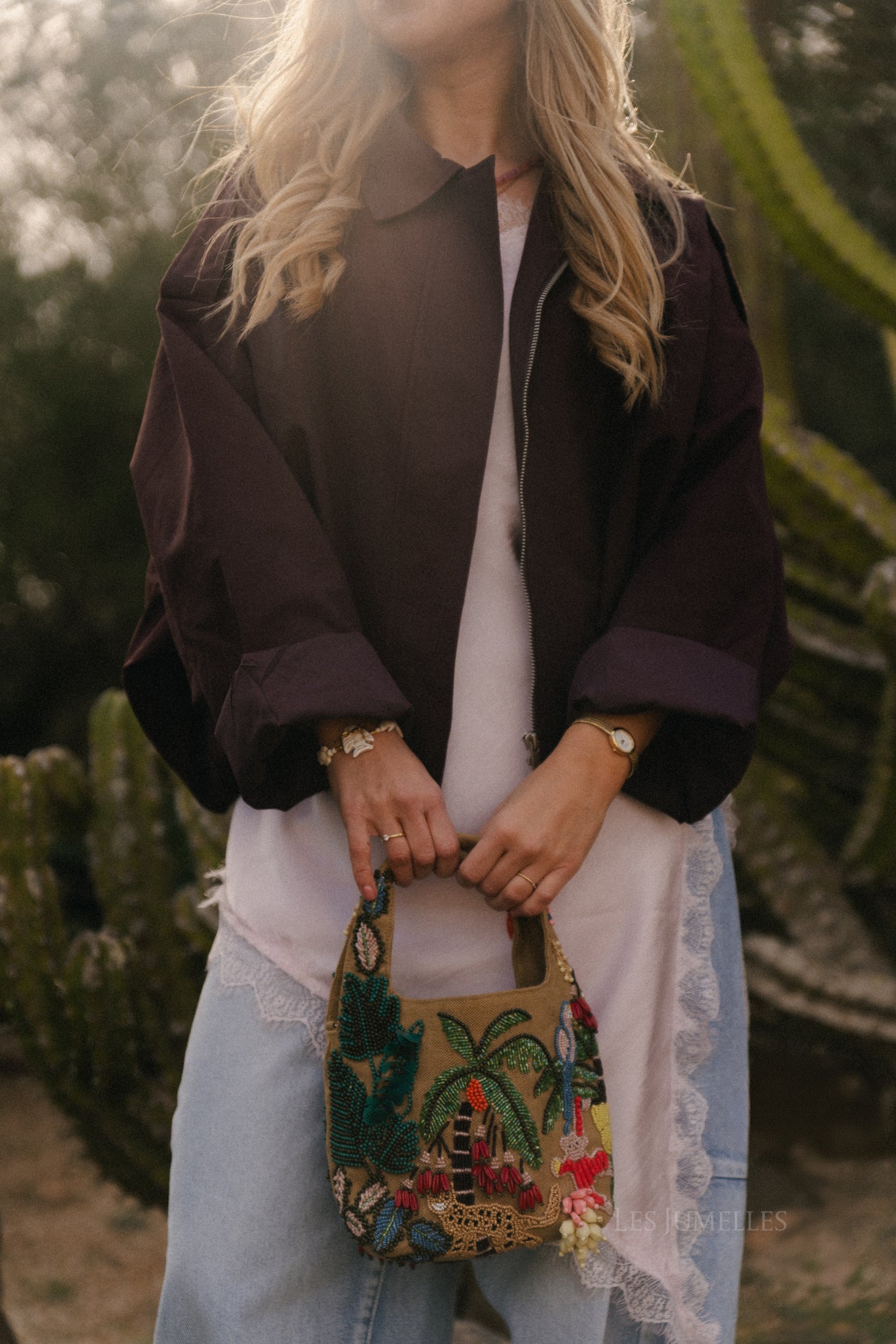 Séraphine jas aubergine