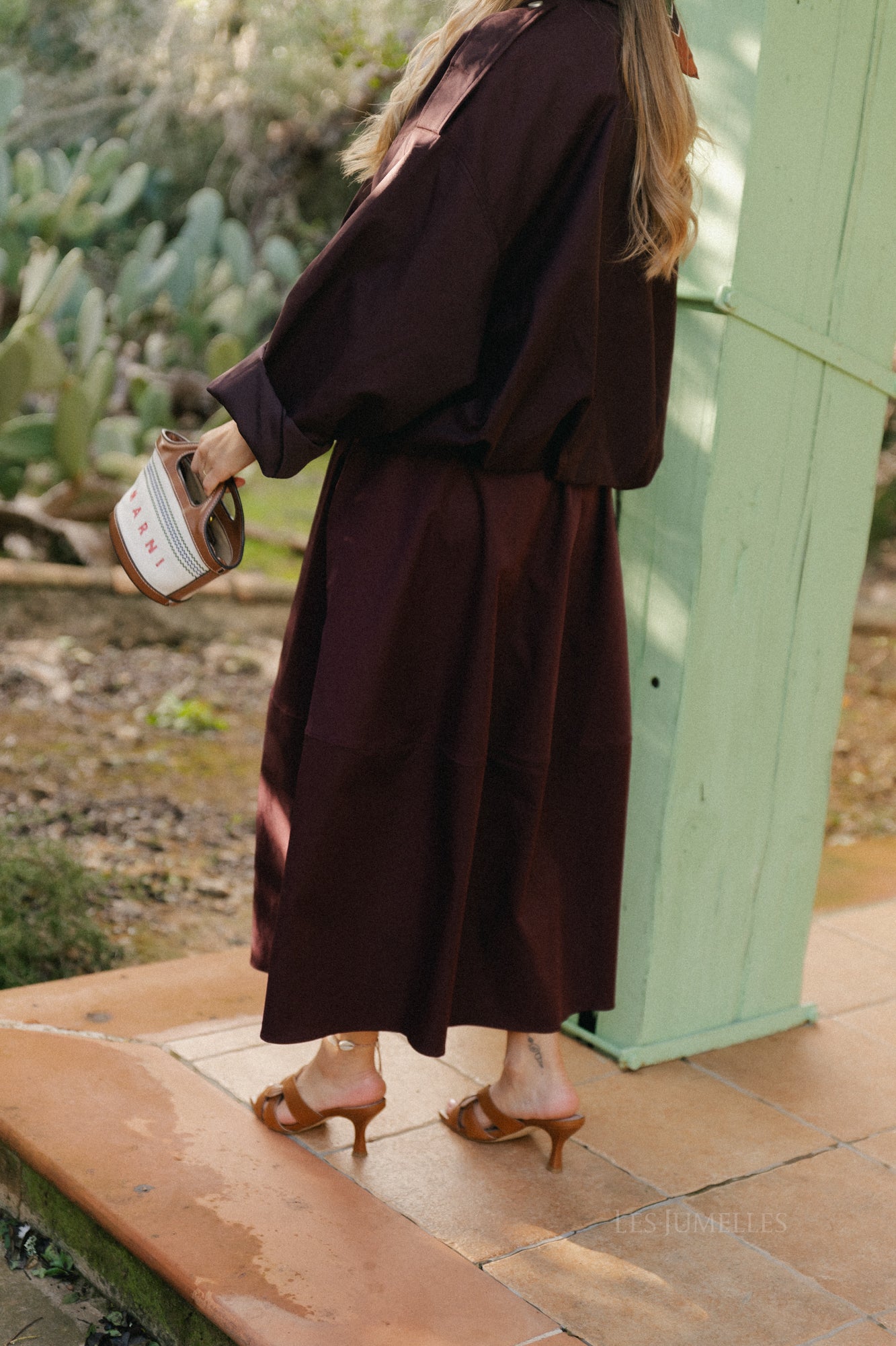 Jupe Monique bordeaux