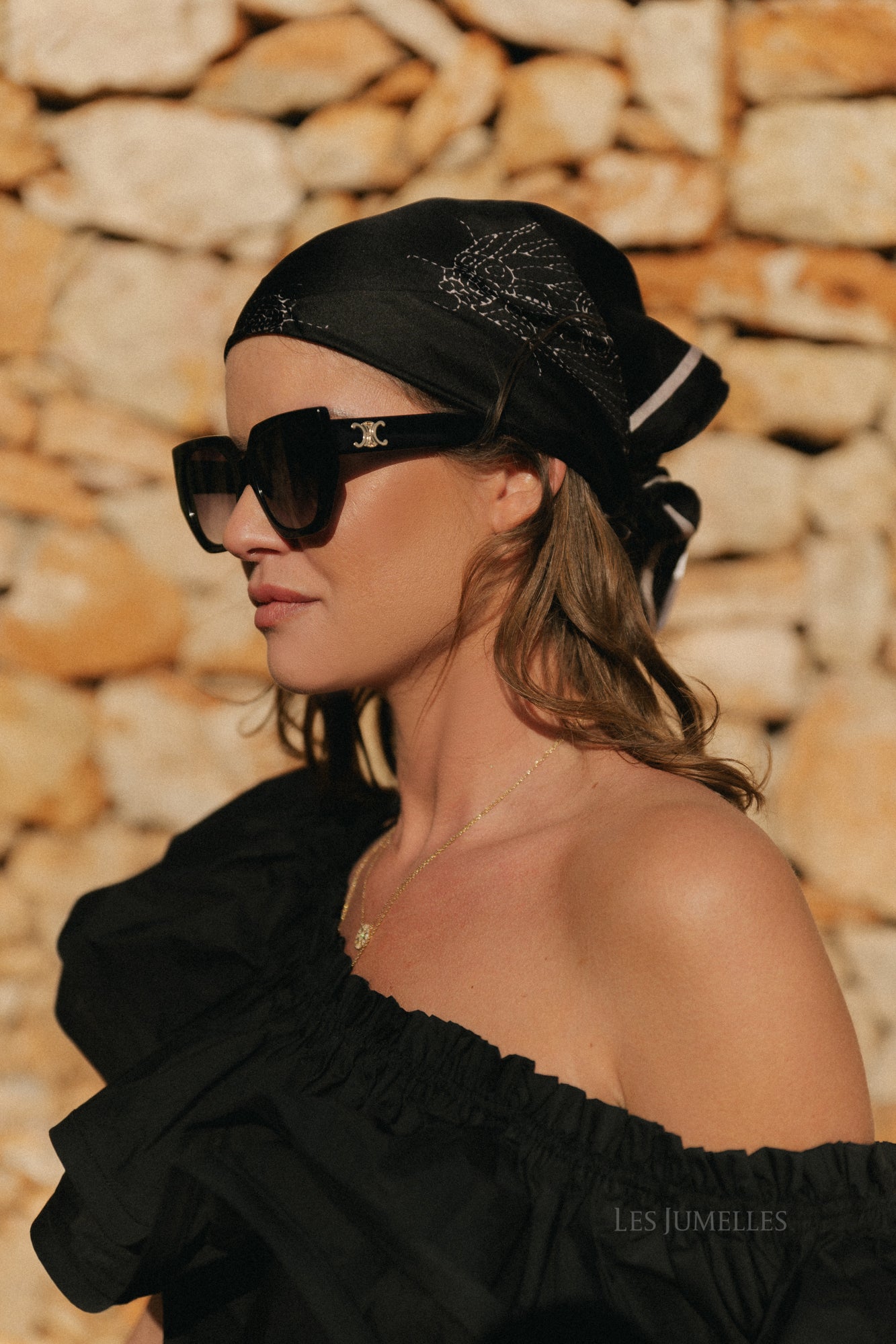 Tinea sia scarf black