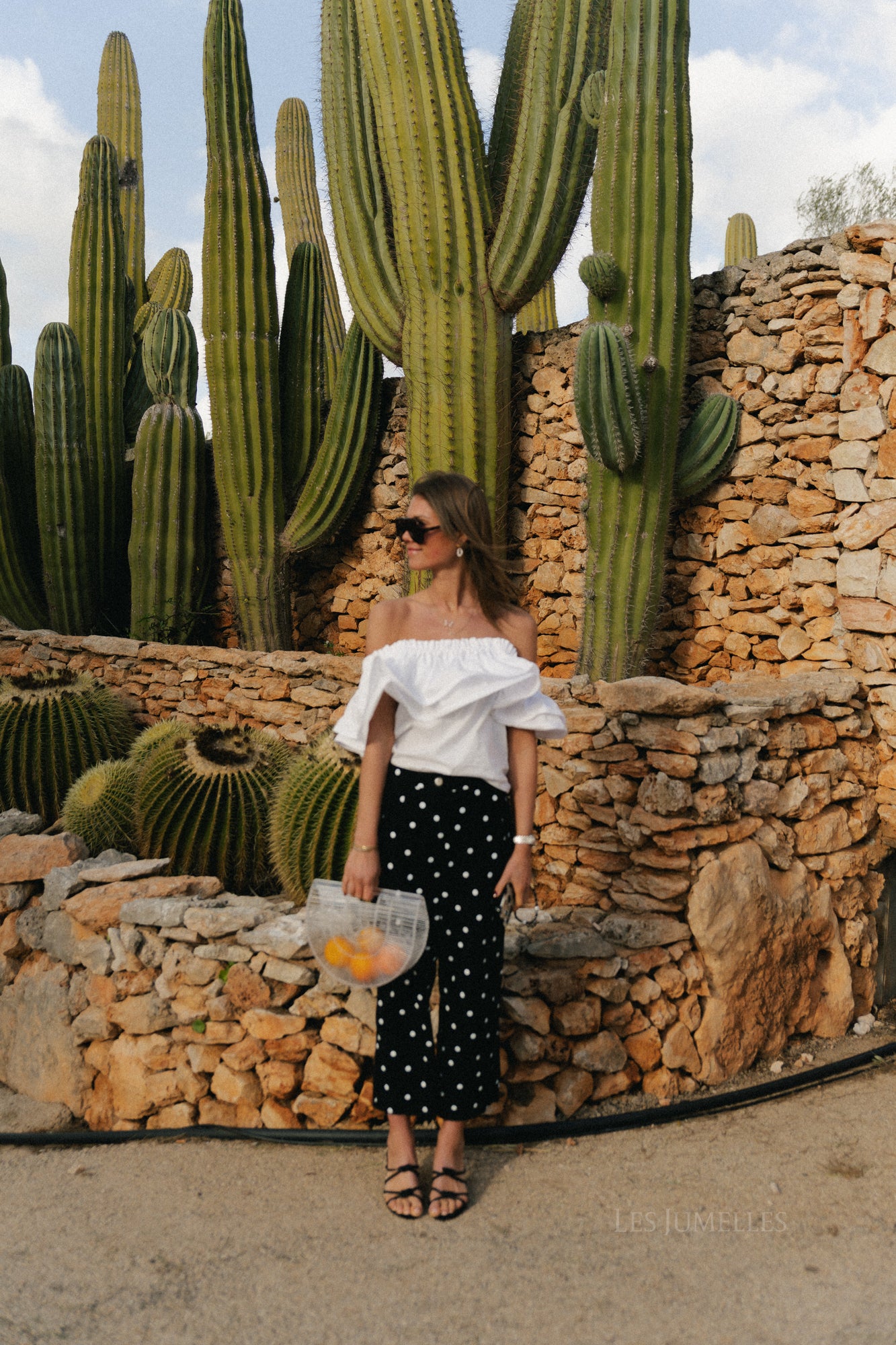 Rhea one shoulder top white