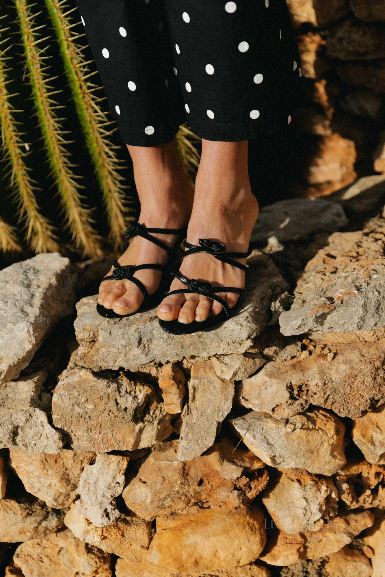Rosalie strappy heeled sandals black