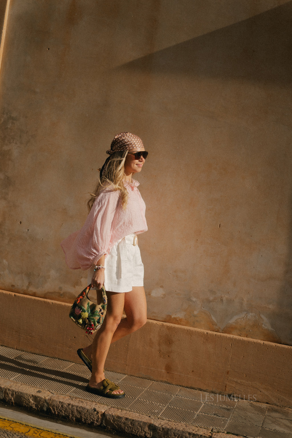 Hannah High-Waist-Shorts Ecru Denim