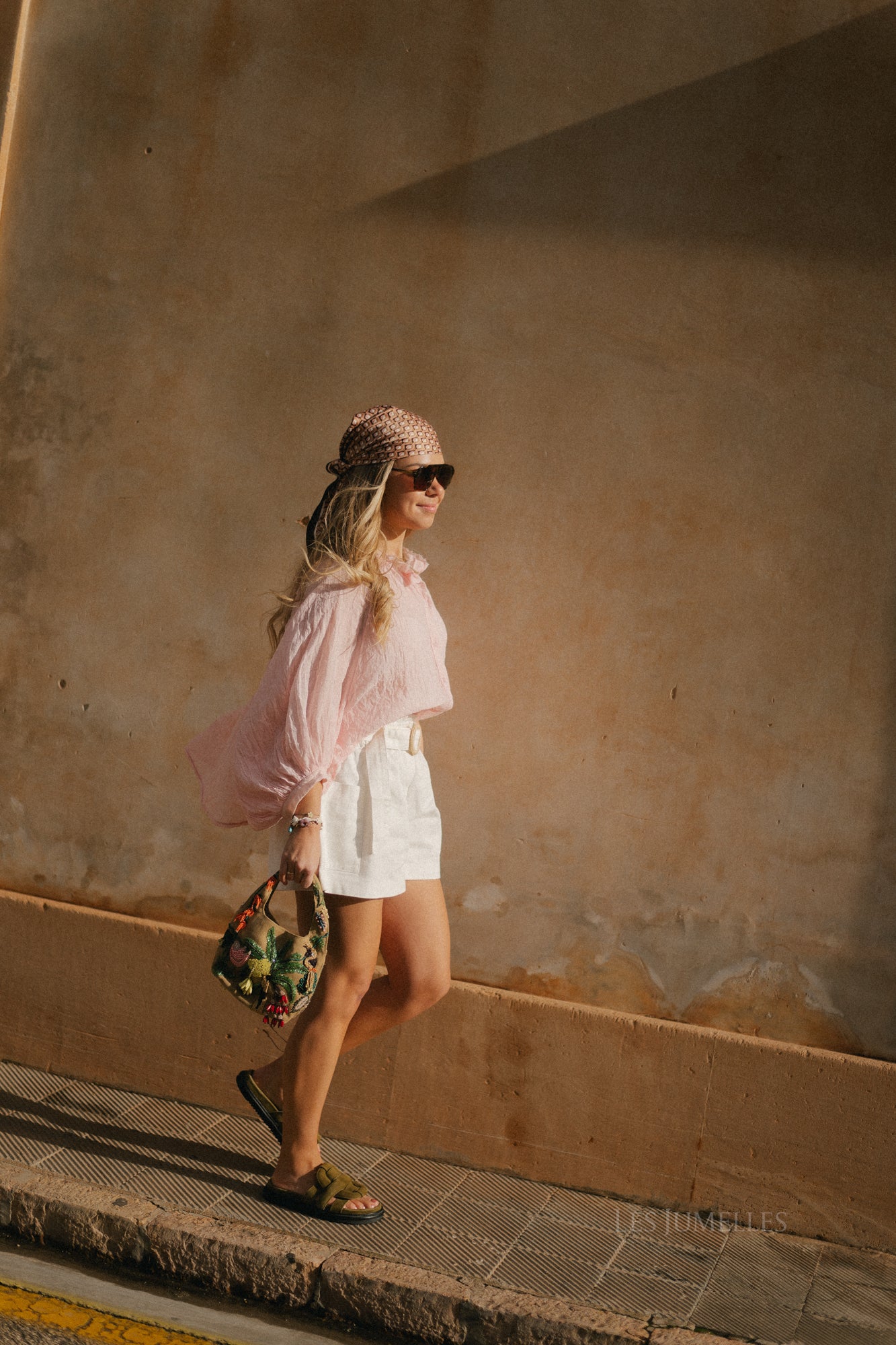 Hannah High-Waist-Shorts Ecru Denim