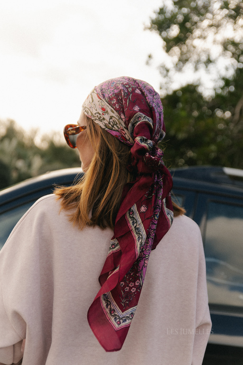 Gardenparty Taby Sia Schal Lebhaftes Pink
