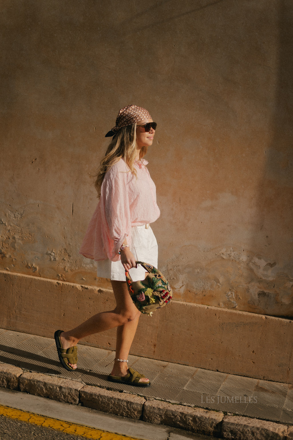 Amara Baumwoll-Voile Bluse Babyrosa