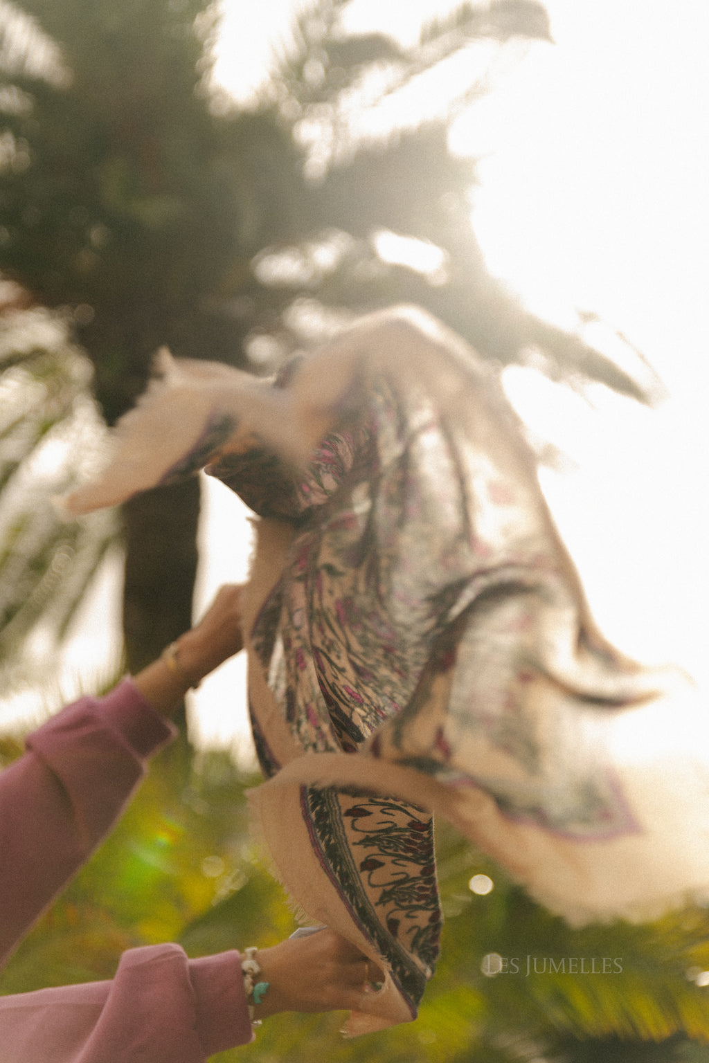 Gardenparty woo scarf buttercream white