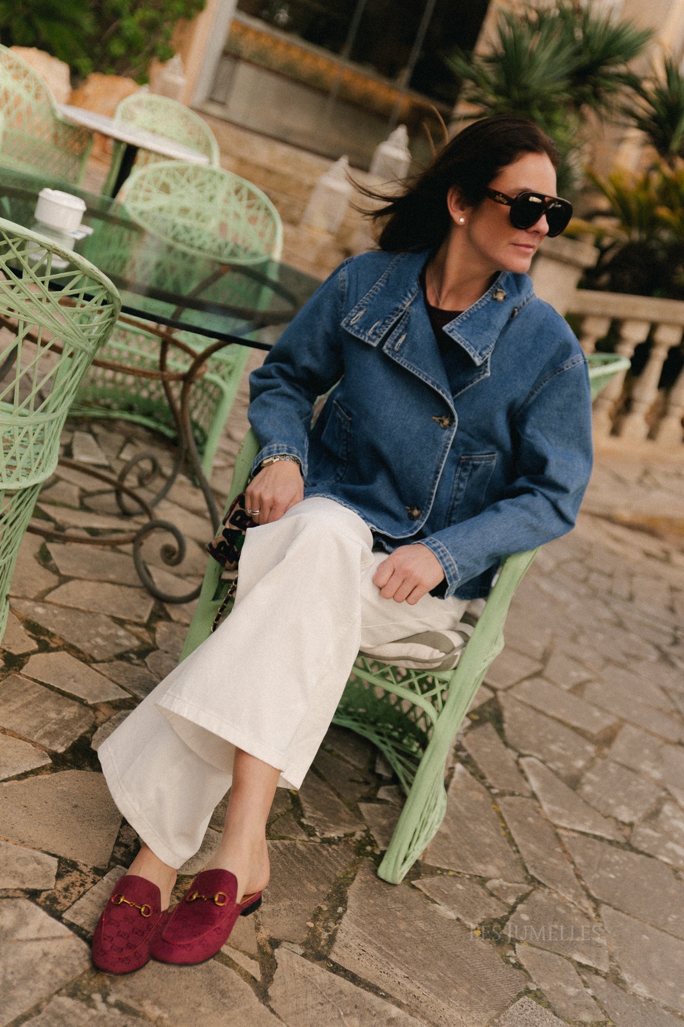 OBJTilla spijkerjasje medium blauw denim