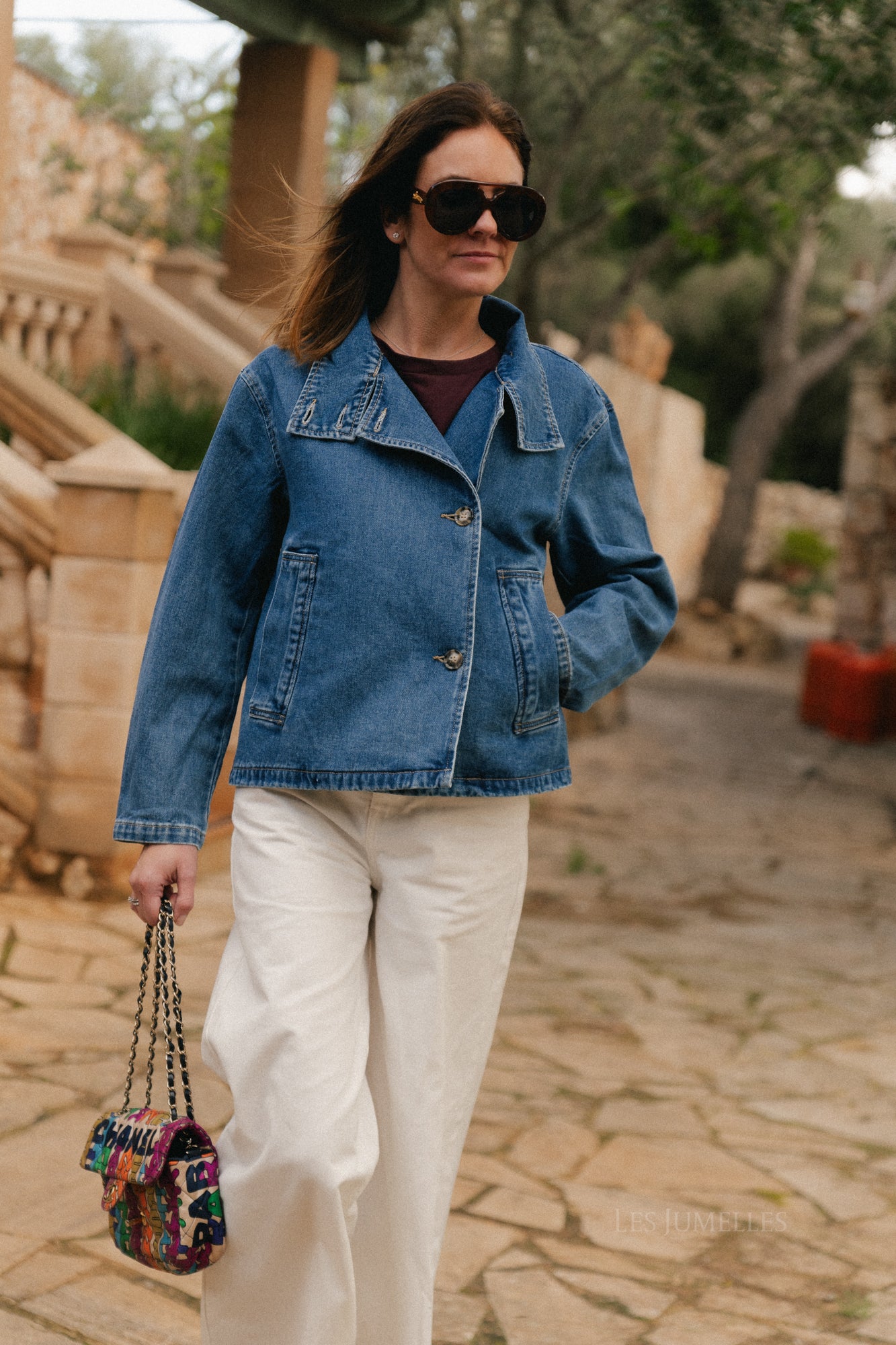 OBJTilla spijkerjasje medium blauw denim