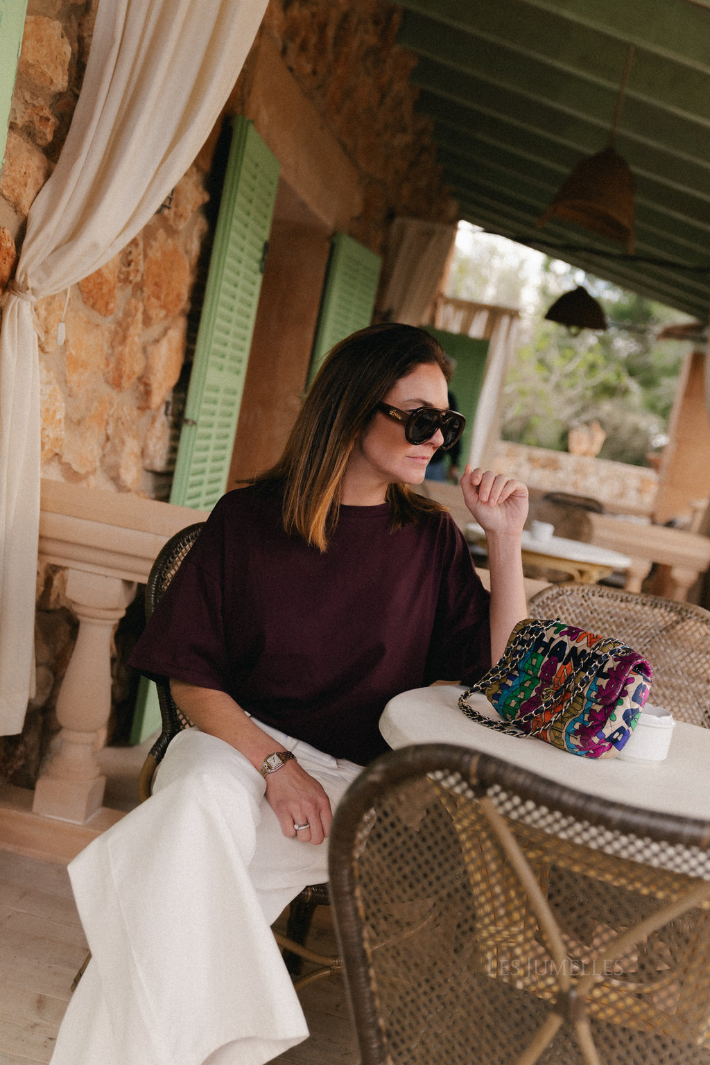 Annabelle Oversized T-Shirt Burgund