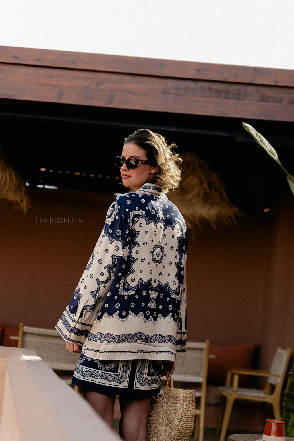 Meya bedrukt shirt bandana print