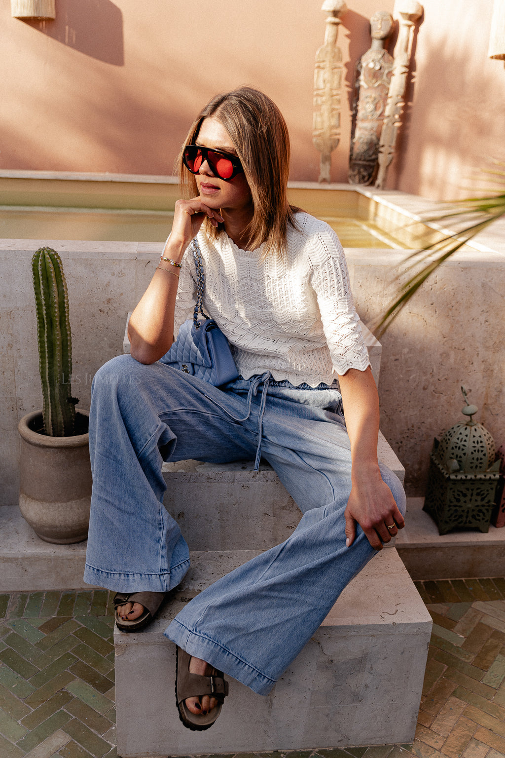 Pull Panach blanc cassé