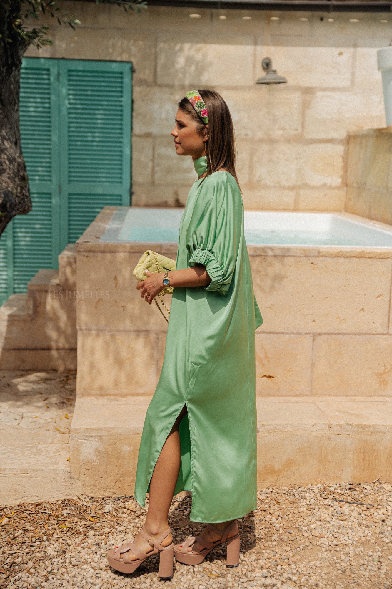 Rita dress pastel green