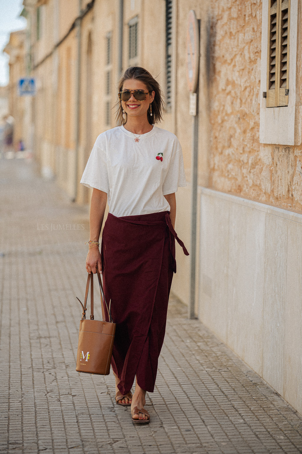 Cherry tshirt wit