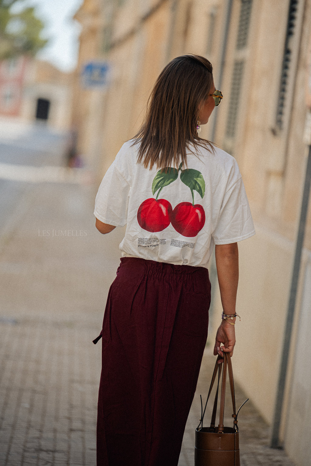 Cherry tshirt wit