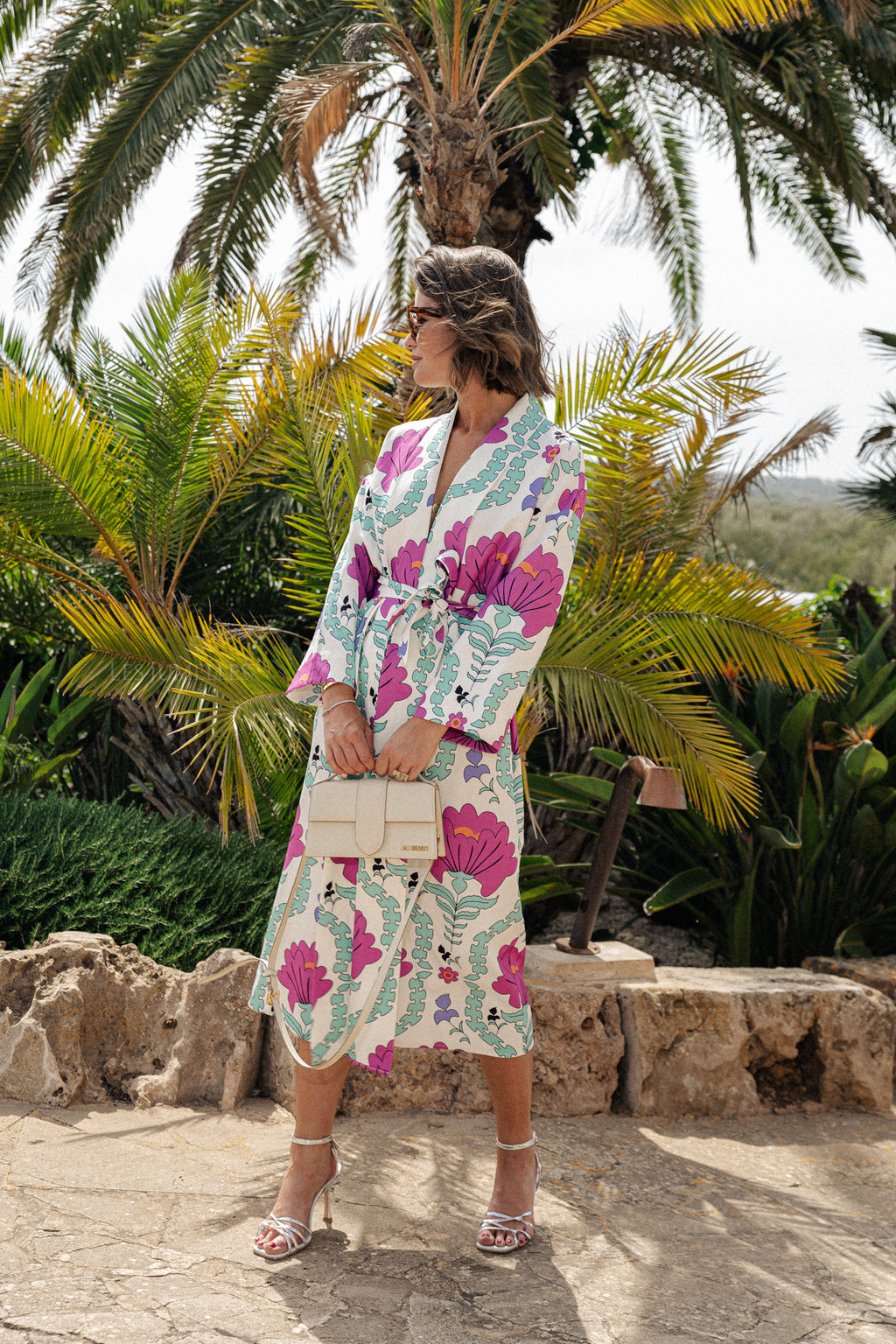 Palmer long printed dress