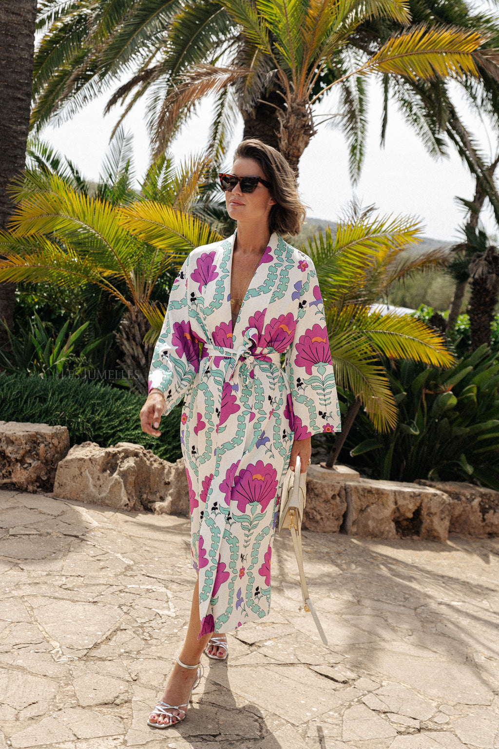 Palmer long printed dress