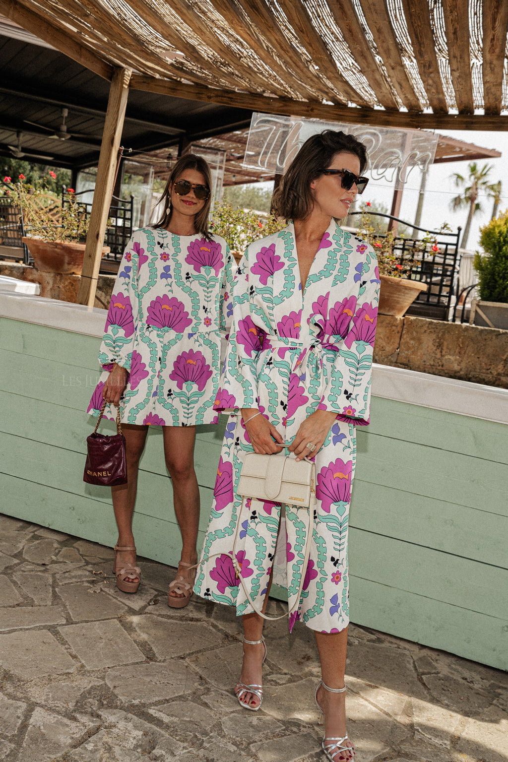 Palmer long printed dress