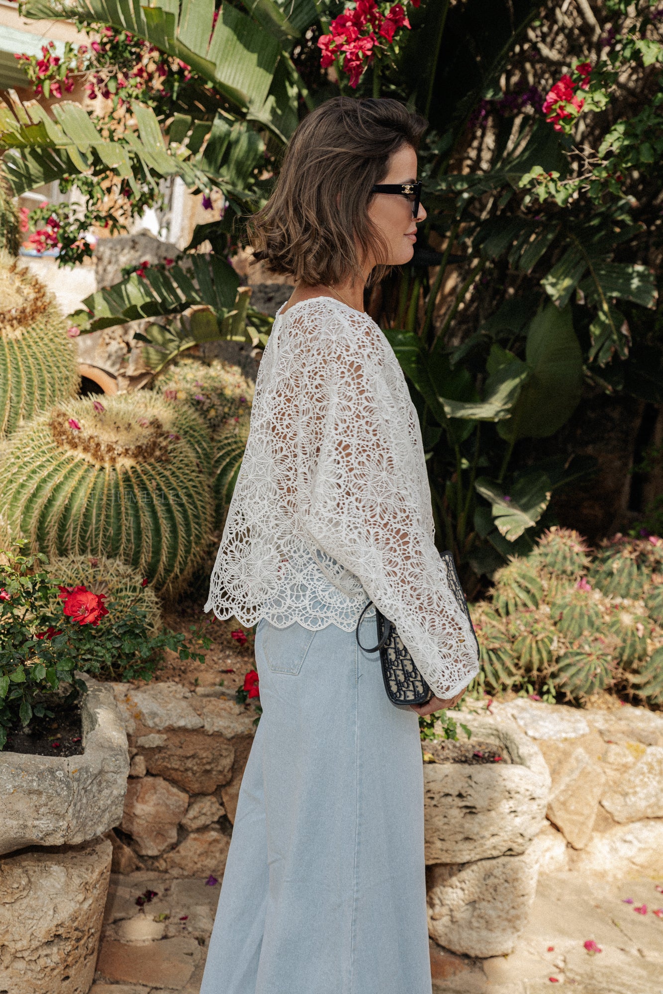 white lace top styles