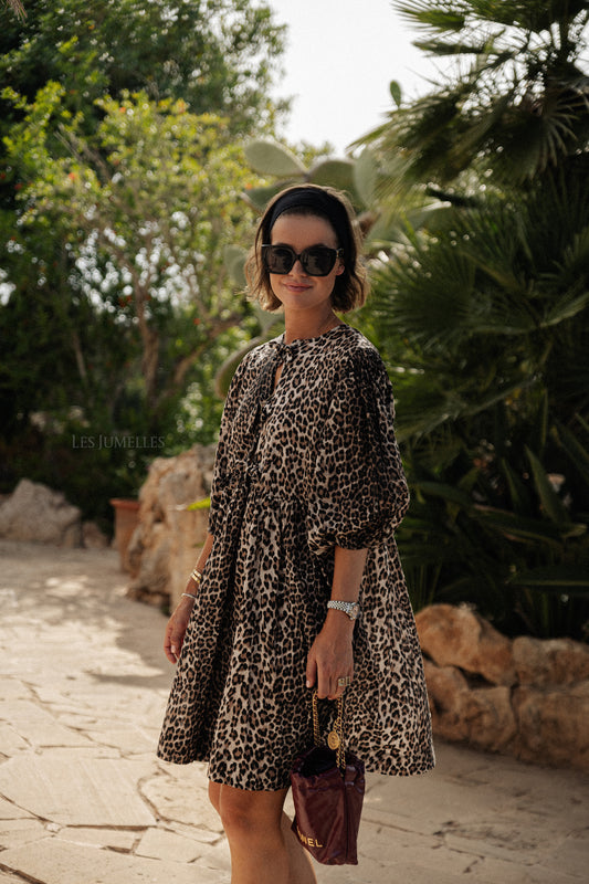 Les Jumelles Simone dress leopard