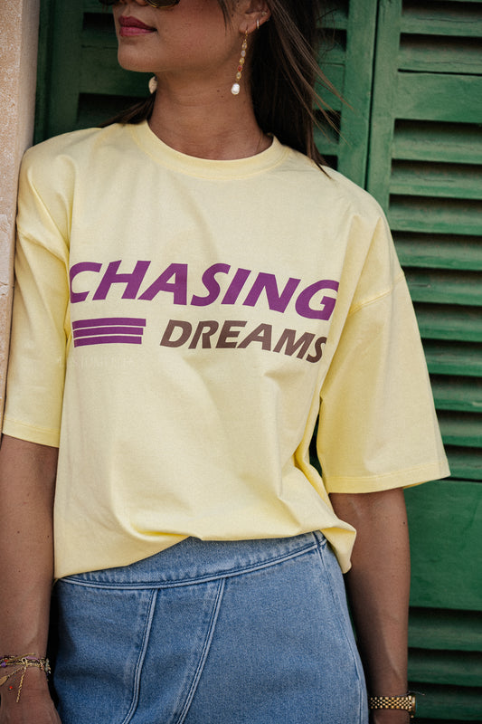 Les Jumelles Chasing dreams t-shirt yellow